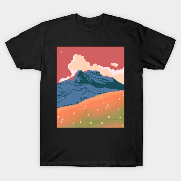 Mountain sunset T-Shirt by SkyisBright